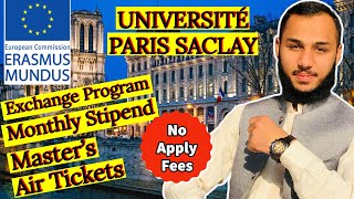 Apply for University of Paris Saclay Scholarship 2023  Apply for Erasmus Mundus Scholarship 2023 [upl. by Assereht]