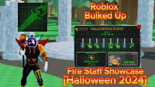 ☄️Bulked up 2024 Halloween Event Fire Staff review☄️ [upl. by Armington]