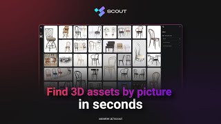 Introducing Scout  Free AIpowered tool for searching assets by picture across 3D stocks [upl. by Birdella865]