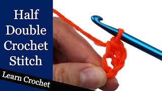 How to Half Double Crochet  Beginner Course Lesson 10 [upl. by Mateya]