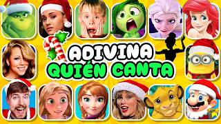 Adivina Quién Canta 🎅🎤🎶 Canciones de NAVIDAD 🎁  Mariah Carey Mi Pobre Angelito Grinch [upl. by Silvan]