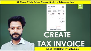 Tax Invoice  How to Make Invoice in Tally Prime  Tally Prime GST Bill Create invoices tallyprime [upl. by Ahsekel]