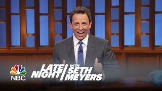 Seths Story Stephen Colbert Taking Over for Letterman  Late Night with Seth Meyers [upl. by Emad]