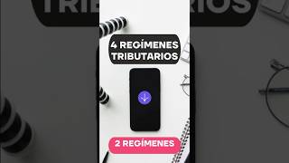 Reducción de regímenes tributarios de 4 a 2 [upl. by Oterol137]