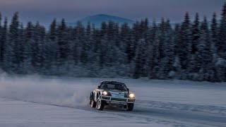 Sweden Below Zero Ice Driving in a Tuthill Rally 911 [upl. by Eerahs]