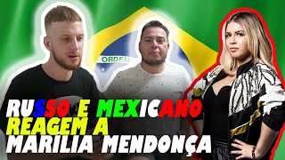 GRINGOS REAGEM à MÚSICA BRASILEIRA MARÍLIA MENDONÇA SUPERA REACT [upl. by Jonna224]