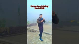 Bruce Lee Spining hook kick Tutorial martialarts karate brucelee kick tutorial shorts [upl. by Asseram408]