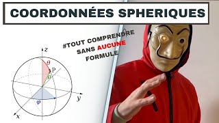 LES COORDONNEES SPHERIQUES SANS AUCUNE FORMULE [upl. by Suidualc865]