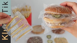 Wrapping Every McDonalds Item in edible Plastic  Is It Worth It ASMR sounds no talk [upl. by Nosinned158]