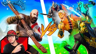 Can I Beat EVERY God in Fortnite Challenge [upl. by Atiuqihs]