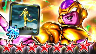 Dragon Ball Legends ULTRA GOLDEN FRIEZA WITH HIS UNIQUE EQUIPMENT ON AN UNCONVENTIONAL TEAM [upl. by Esiuqcaj778]