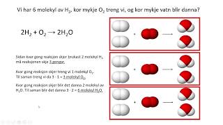 Støkiometri Forhold i reaksjonslikningar [upl. by Rhiana]