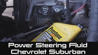 How to change Power Steering Fluid in Reservoir on Chevrolet Suburban [upl. by Hadnama]