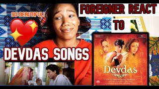 FOREIGNER REACT TO DEVDAS SONGS  WHAT ARE YOUR FAVORITE SONGS [upl. by Adlesirhc]