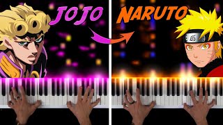 JoJo vs Naruto PIANO BATTLE [upl. by Cheke]