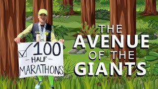 My 100th Half Marathon Running the 2024 Avenue of Giants HalfMarathon [upl. by Nolan]