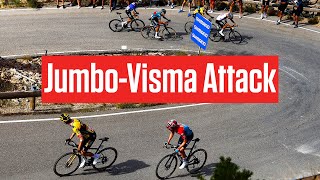 OnSite JumboVisma Vuelta a España 2023 Offensive Upsets Remco Evenepoel Lead [upl. by Limbert114]