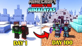 We Survived 100 Days In The HIMALAYAS In Minecraft Hardcore  Duo 100 Days [upl. by Masterson]