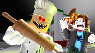 I Escaped From Papa Pizzeria In A Pizza Shop  ROBLOX [upl. by Anailuj]