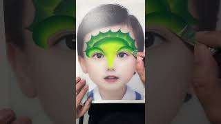 Yiwen Color Painting Childrens Face Painting Makeup Tutorial Human Face Painting Tutorial 16 [upl. by Jamima]