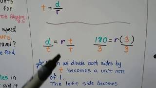 GED Math 19e Using distance Uniform Rate amp Cost Formulas [upl. by Shanleigh]