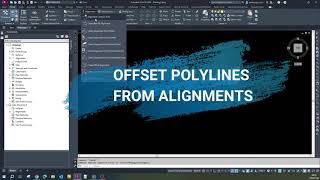 Offset Polylines From Civil 3D Alignment [upl. by Nickola]