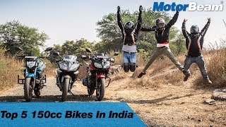 5 Best 150cc Bikes In India  MotorBeam [upl. by Mellisa]