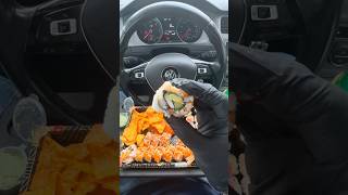 ASMR Sushi car food asmr mukbang shorts [upl. by Lledraw]