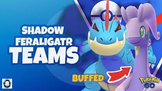 TOP SHADOW FERALIGATR TEAMS  Pokemon GO PVP [upl. by Toby]