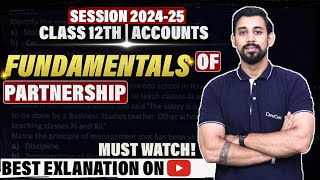 Fundamentals  Partnership  Chapter 1  Accountancy Class 12  Easiest way [upl. by Mongeau]