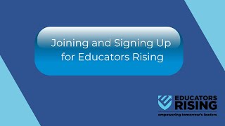 Joining and Signing Up for Educators Rising [upl. by Hitchcock]