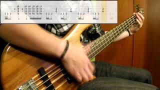 Mudvayne  Dig Bass Cover Play Along Tabs In Video [upl. by Aeslehs]