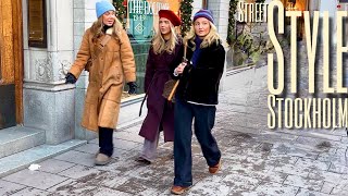 1°C in Stockholm ❄️ Northern European Street Style  Scandinavian Winter Fashion Trends 20242025 [upl. by Hen715]