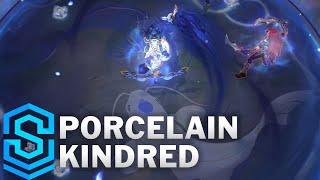 Porcelain Kindred Skin Spotlight  PreRelease  League of Legends [upl. by Inimak]