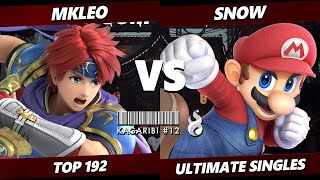 Kagaribi 12  MkLeo Byleth Roy Vs Snow Mario Smash Ultimate SSBU [upl. by Illak]