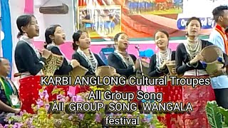 GROUP SONG WANGALA TROUPES West karbi Anglong Festival November 5 to 7 2024 [upl. by Aizitel]