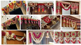 25Designer toran making At Home Bandanwar  Door Hanging designDoor decoration idea home [upl. by Sherborn376]