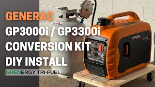 Generac GP3000i amp GP3300i Inverter Generator  DIY Propane and Natural Gas Conversion Kit [upl. by Florenza]