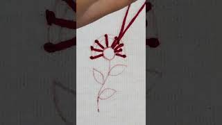 Flower embroidery  embroidery stitch  embroidery work [upl. by Elleved]