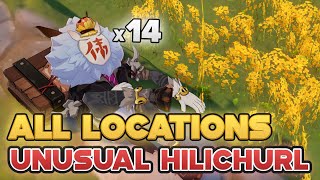 Unusual Hilichurl Wei Hilichurl All Locations Quick Route amp Times Respawn  Genshin Impact [upl. by Esirrehc]