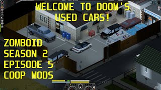 S2E5 Cars Looting and Chaos  Project Zomboid Coop [upl. by Niobe152]