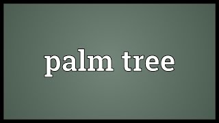 Palm tree Meaning [upl. by Jeromy]