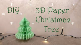 Kako napraviti jelku od papira  3D jelka novogodišnja dekoracija  How to make 3D Christmas Tree [upl. by Nevuer]