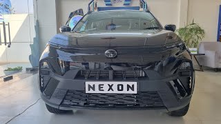 New Nexon Dark Edition Full Detail Walkaround Review mirzapuriUP63 nexon tata [upl. by Niarbo345]