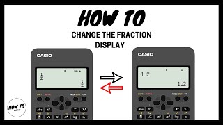 How To Change the Fraction Display on a Casio Calculator  fx82AU II [upl. by Erv]