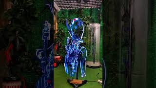 Holographic fan fantasy vision lights up your store lighting effects visual effects holographic [upl. by Llorrac]