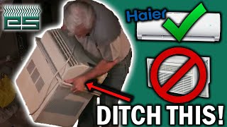 THE Alternative To Window Air Conditioners  Haier Ductless  Emerson Swan [upl. by Aihsad]