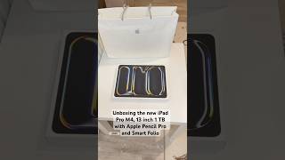 Unboxing my new iPad Pro 202413 inch with Apple Pencil Pro asmr shorts unboxing ipadpro m4tech [upl. by Greer]