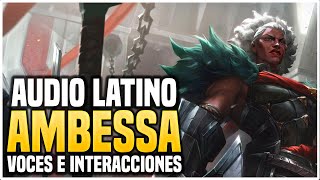 AMBESSA  VOCES E INTERACCIONES ESPECIALES AUDIO LATINO  LEAGUE OF LEGENDS [upl. by Gearhart87]