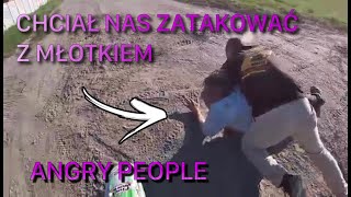 PODCZAS JAZDY RZUCIŁ SIĘ NA NAS Z MŁOTKIEM ENDURO ANGRY PEOPLE 2023 [upl. by Dranreb974]